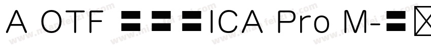 A OTF 教科書ICA Pro M字体转换